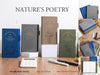 Nature's Poetry Premium Leather Diary Notebook | Hardcover Journal with Magnetic Closure | A6 Planner for Office, School & Personal Use