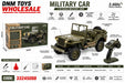 C8815 1:18 Scale 4WD Off-Road RC Military Willys Jeep Crawler RTR (1941 MB Scaler)