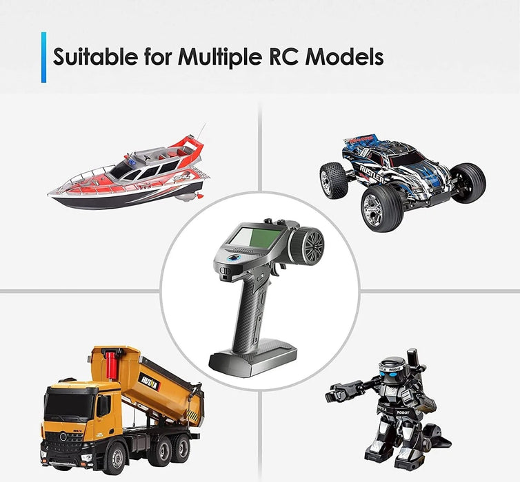 Flysky FS-G7P 2.4 GHz ANT Transmitter with FS-R7P Receiver for RC Car/Boat (Upgraded Version)
