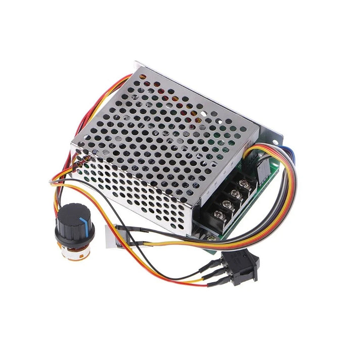 12V 24V 36V 40A PWM DC Motor Speed Controller Forward Reverse Adjustable Knob Switch With Case