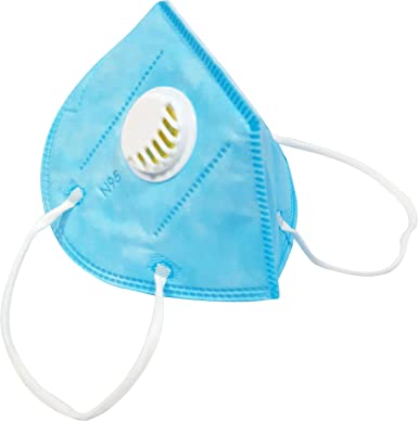 FACEMASK N95 WITH RESPIRATOR BLUE