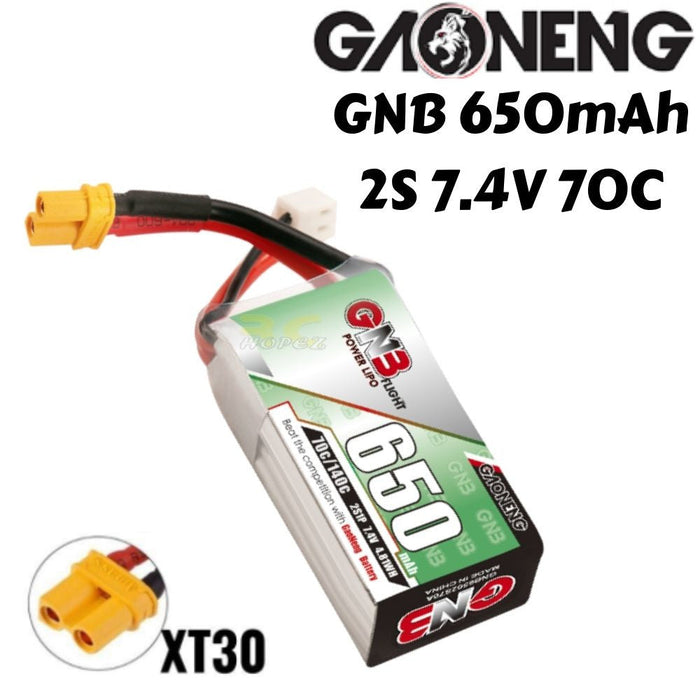 Lipo 7.4V 650Mah 2S 70C/140C Battery