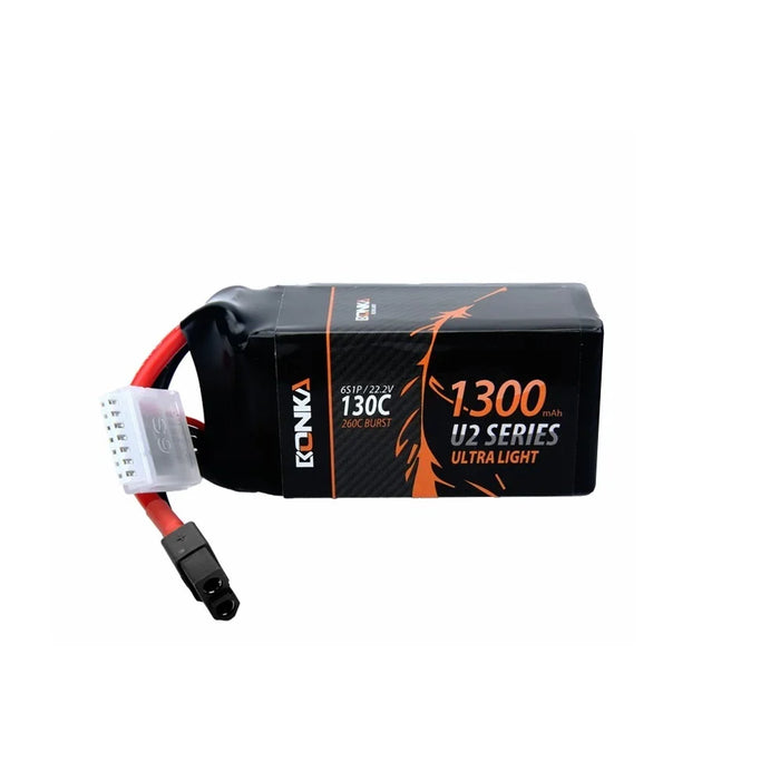 Lipo 22.2V 1300Mah 130C 6S Fpv U2 Series Bonka Battery Pack