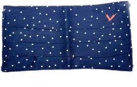 Earth Save 3Pleats Double Sided Face Mask Polkadot Blue Large