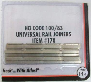 ATLAS TRAIN ATL170 HO RAIL JOINER 48PCS