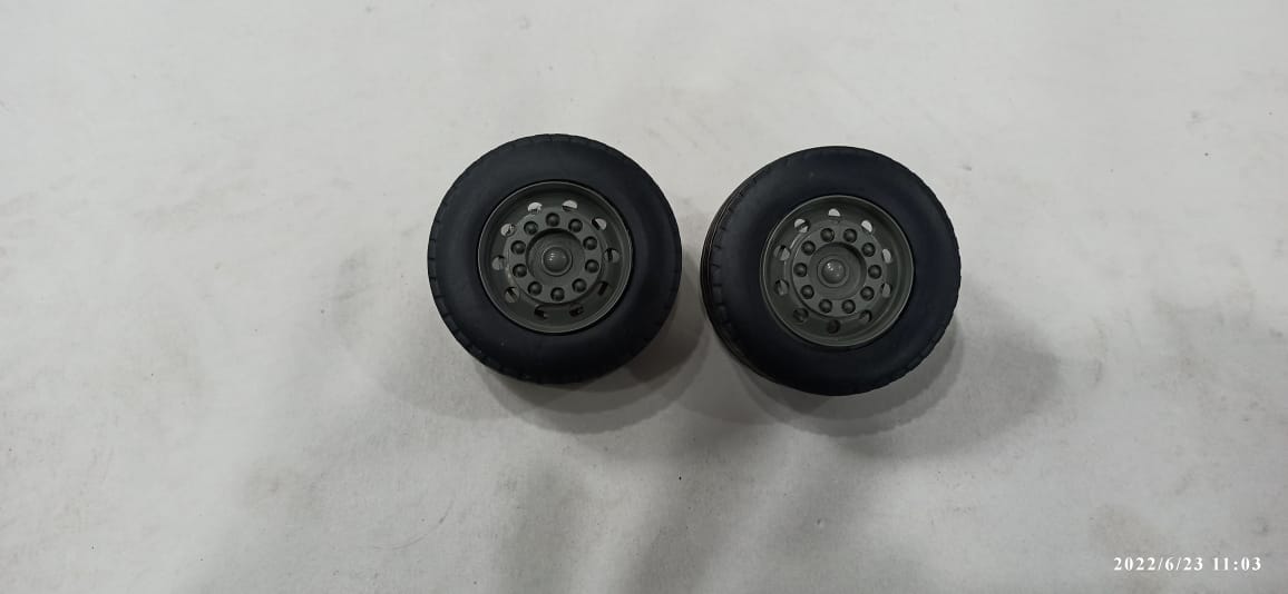 Plastic Wheel 6 Cm Pack Of 2Pc
