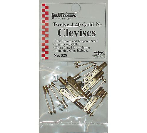 Sullivan Gold N Clevis 4-40 (12) Sul528