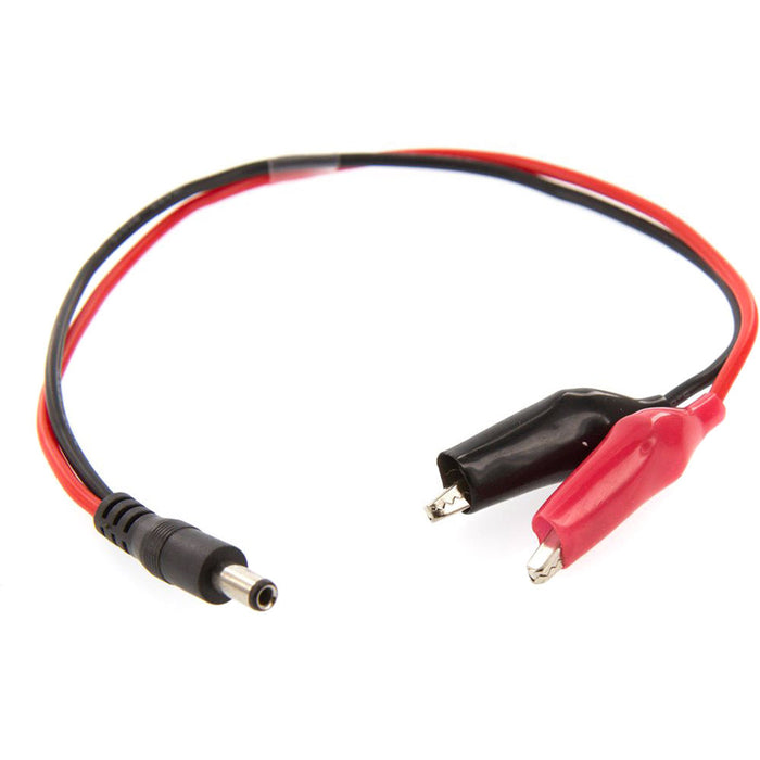 Alligator Clips To Male 5.5Mm Connector Adapter Cable (12")