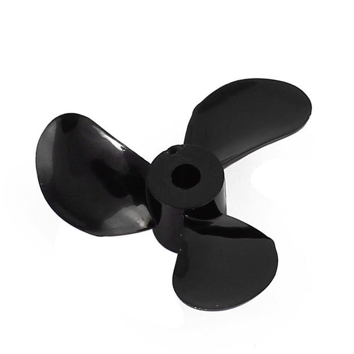 3 BLADE BOAT PROPELLER D40XH10.50X4MM REVERSE GLOSSY BLACK