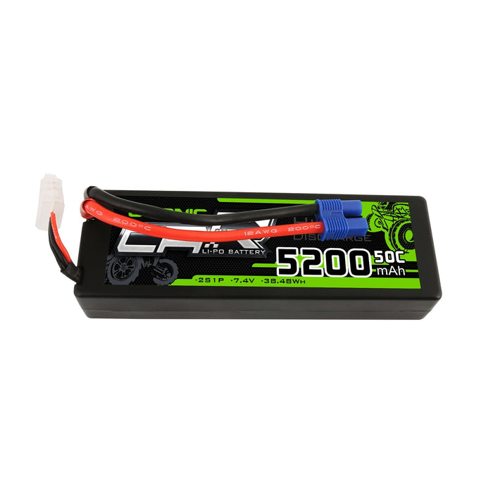 Lipo Ovonic 7.4V 5200Mah 50C Hard Case Battery