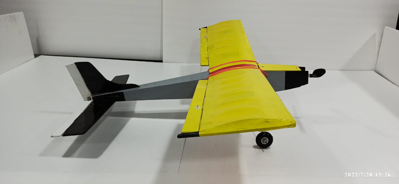 Rc Airplane Electric Premiere Balsa Yellow & Grey Arf