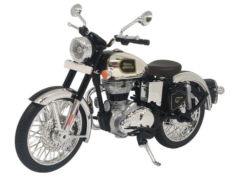 Maisto Royal Enfield Classic 350 Chrome Black colour Diecast scale 1/12