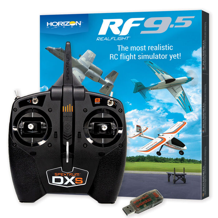 Realflight 9.5 Flight Simulator Combo With Spektrum DXS And WS2000 RFL1202C
