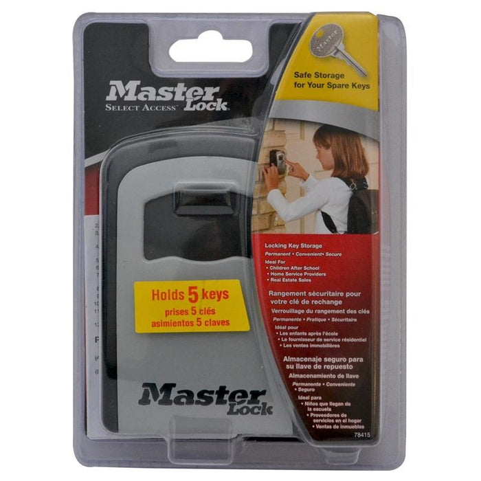 MASTER LOCK HOLDS 5 KEYS