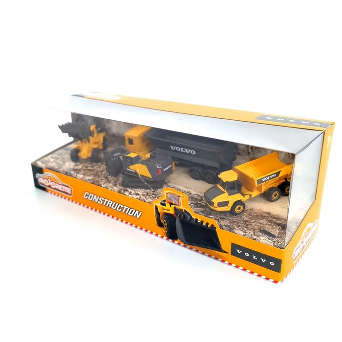 Majorette Volvo Construction Equipment Pack of 4 Models
