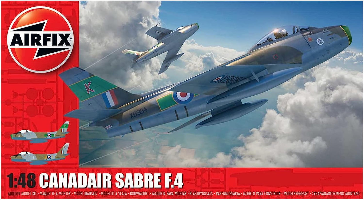 Airfix 1:48 Scale Canadair Sabre F.4 Aircraft Plastic Model Kit A08109