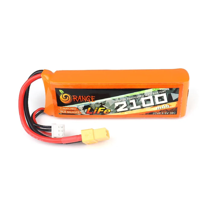 ORANGE Li-Fe 2100mAh 2S 30C/60C LITHIUM IRON PHOSPHATE BATTERY PACK (LiFePO4)
