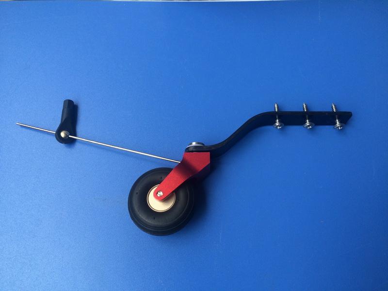 V2 Cnc Alloy & Cf Tail Wheel Assembly 150-220Cc (Kuzkagc110)