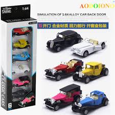 Vintage Cars 6Pcs Set No.Rs006 1:64 Scale Diecast