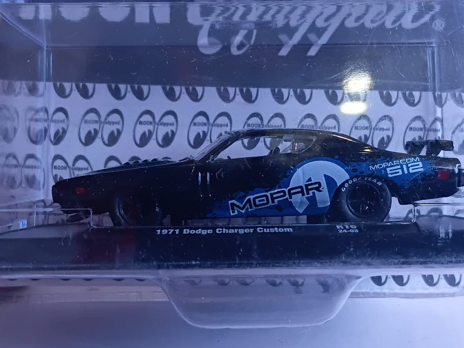 DODGE CHARGER CUSTOM 1971 1/64 SCALE BLACK METAL DIECAST CODE # 31500-MJS64