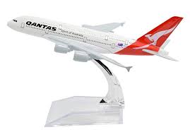 Airplane Diecast Metal Qantas A380 20Cm