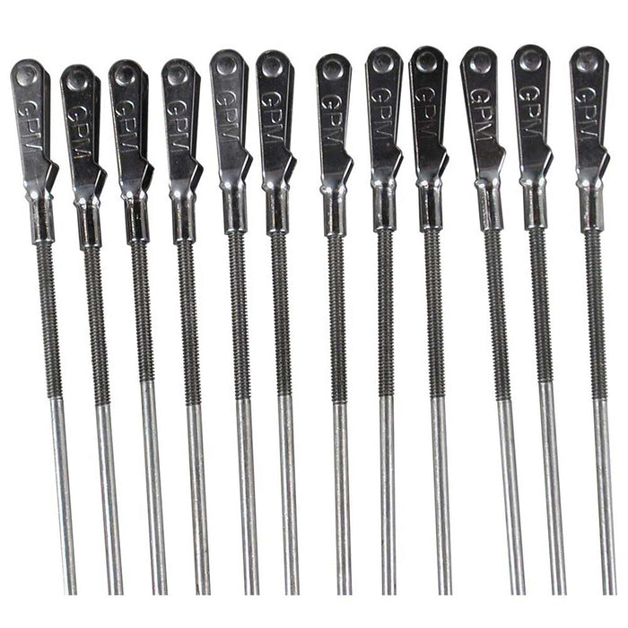 Great Planes Gpmq3783 Steel Clevis 2-56 W/12" Rod (12)