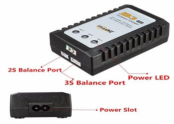 B3AC/B3 PRO 10W LIPO BATTERY CHARGER  COMPITABLE WITH 2S AND 3S LIPO/LI-ON EUP Plug