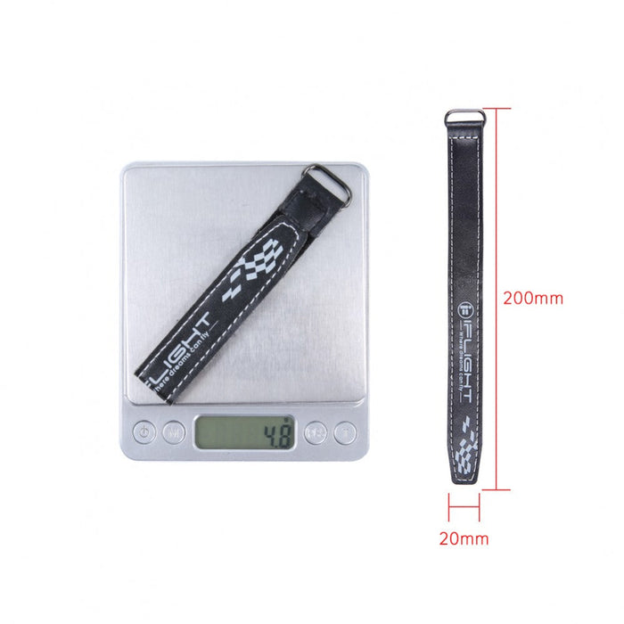 20Mm Microfiber Pu Leather Battery Straps (5Pcs)-Black 200Mm