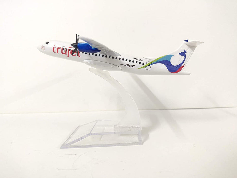 Airplane Diecast Trujet Airways Type ATR 72 600 Turboprop 16CM
