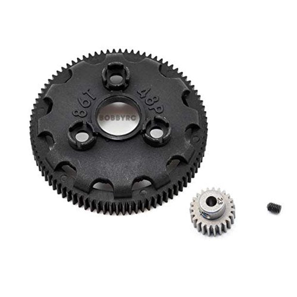 Traxxas Slash 58034-2-86T Tooth Spur Gear Amp 23T Pinion Gear Set 48P