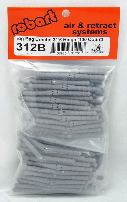Robart 3/16"Steel Pin Super Hinge Point (100)  ROB312B