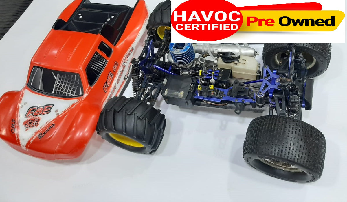HSP NITRO CAR  1/10 MONSTER TRUCK 4WD F8E-RACING RC CAR RTR (QUALITY  PRE OWNED)