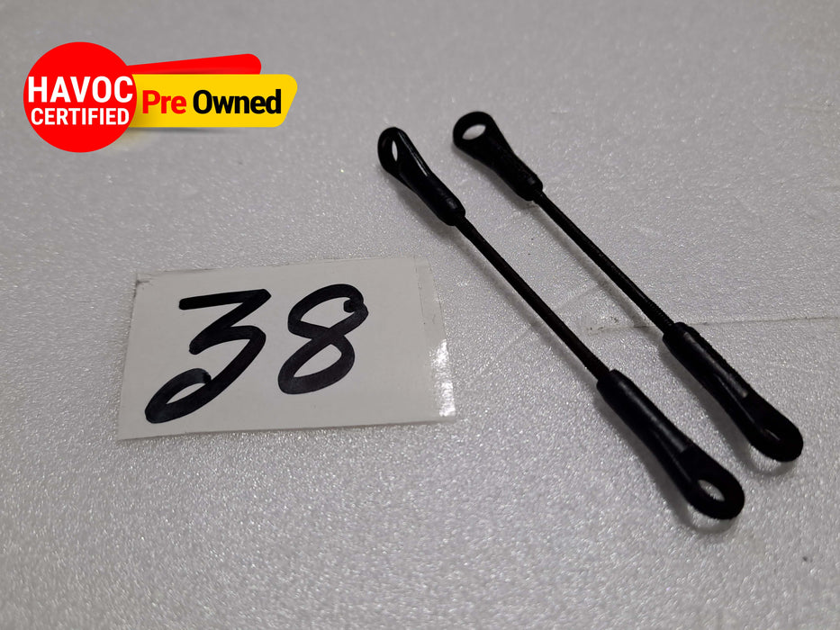 BALL LINK PACK OF 2 FOR 600 SIZE HELICOPTER 1.5MMX45MM RODPRE OWNED QUALITY