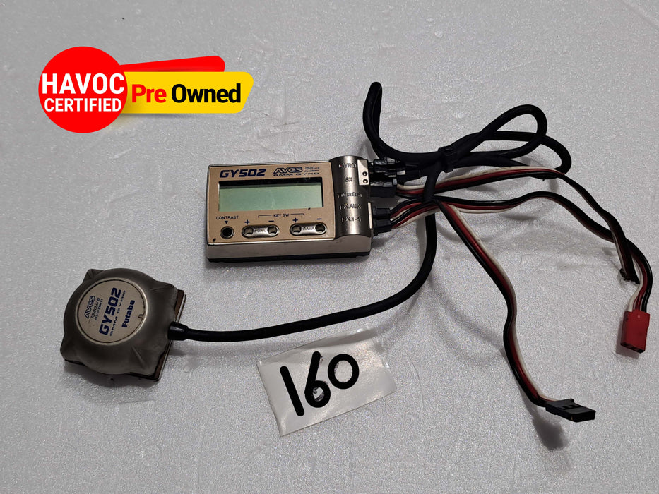 FUTABA GY502 AVCS GYRO W LCD CONTROLLER PRE OWNED QUALITY