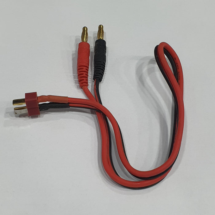 BANANA 4MM PLUG TO T-PLUG MALE CONNECTOR