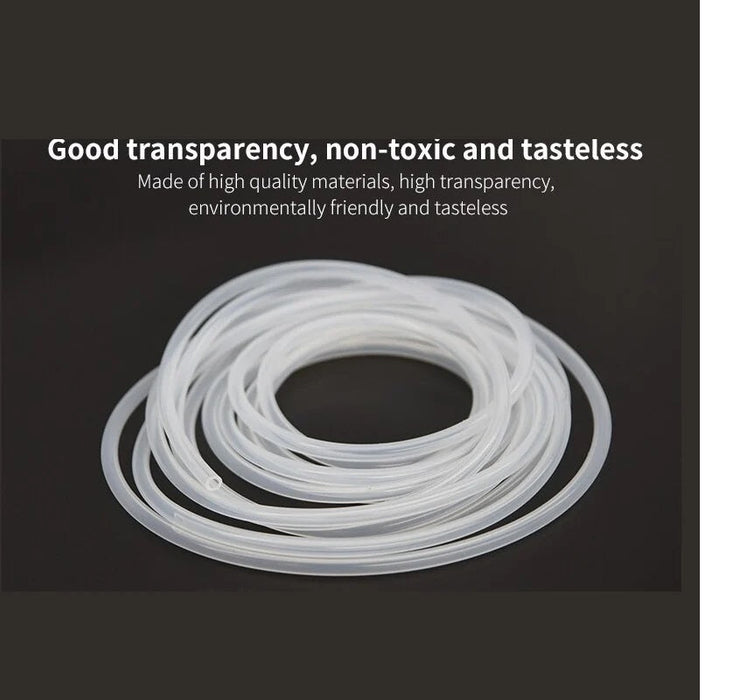 Kamoer Silicone Tube ID: 3.2mm OD: 6.4mm L: 100cm for Peristaltic Pumps