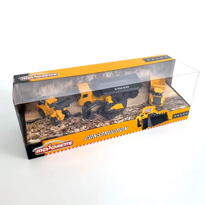 Majorette Volvo Construction Equipment Pack of 4 Models