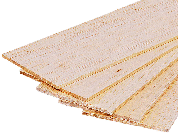 BALSA SHEET 4 MM (pack of 5)