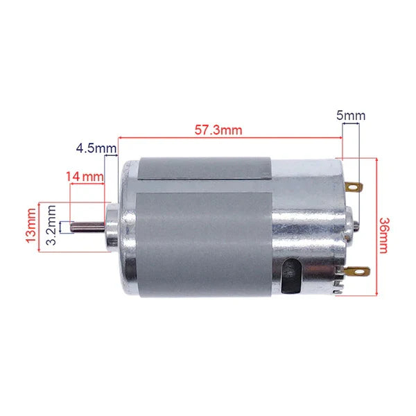 DC BRUSHED MOTOR RS 555 12V