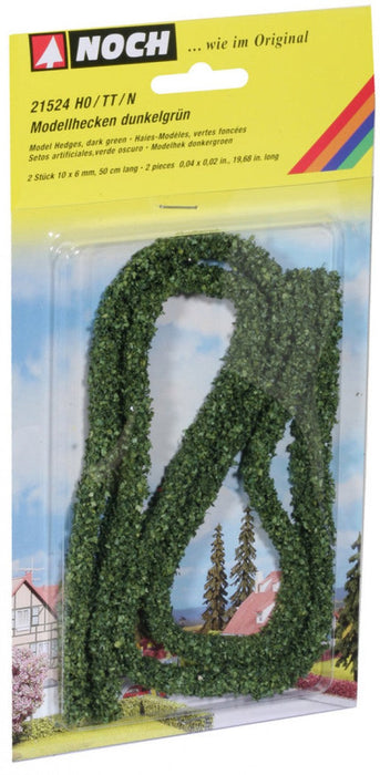NOCH 21524 DARK GREEN MODEL HEDGES HO SCALE