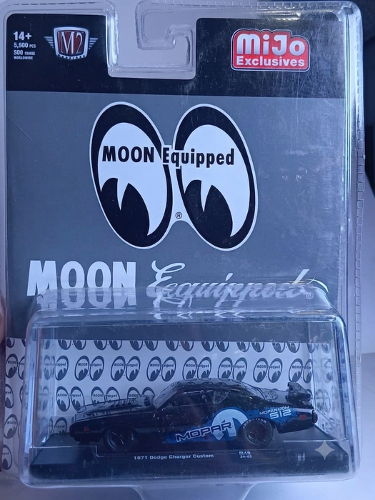 DODGE CHARGER CUSTOM 1971 1/64 SCALE BLACK METAL DIECAST CODE # 31500-MJS64
