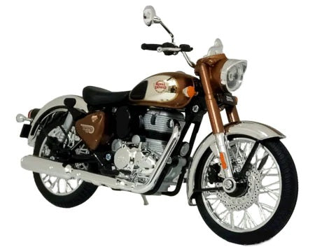 Maisto Royal Enfield Classic 350 Chrome Bronze colour Diecast 1/12