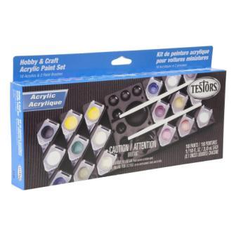 TESTORS TES9186 ACRYLIC HOBBY CRAFT SET