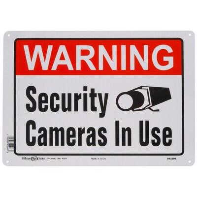 HILLMAN SIGN CENTER WARNING