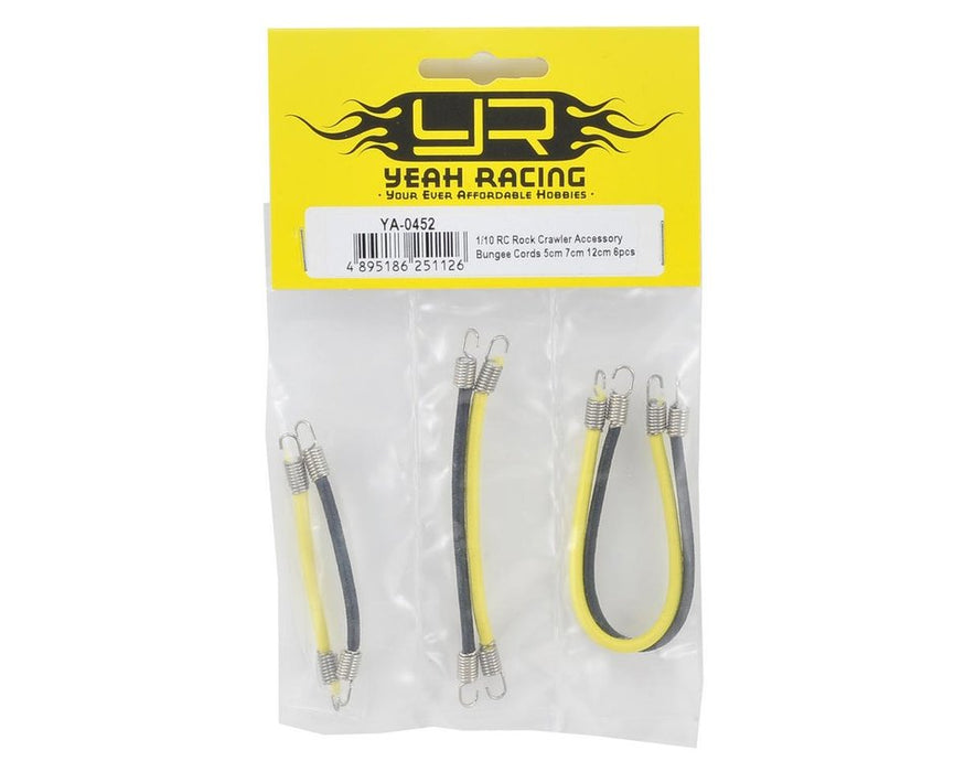 Yeah Racing YA-0452 1/10 Rock Crawler Accessory Bungee Cords 3 Lengths