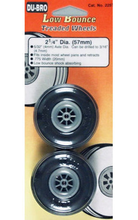 Du-Bro Treaded Wheels 57Mm No.225T