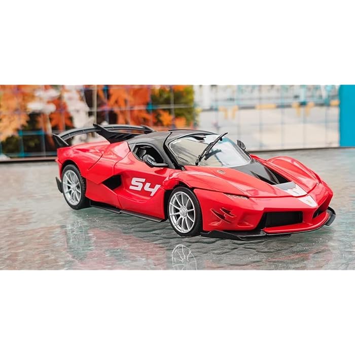 RASTAR 96900 1/18 FERRARI RC CAR BUILDING KITS - OFFICIALLY LICENSED FERRARI FXXK EVO REMOTE CONTROL MODEL CAR FOR PLAY AND DISPLAY - IDEAL GIFT FOR KIDS