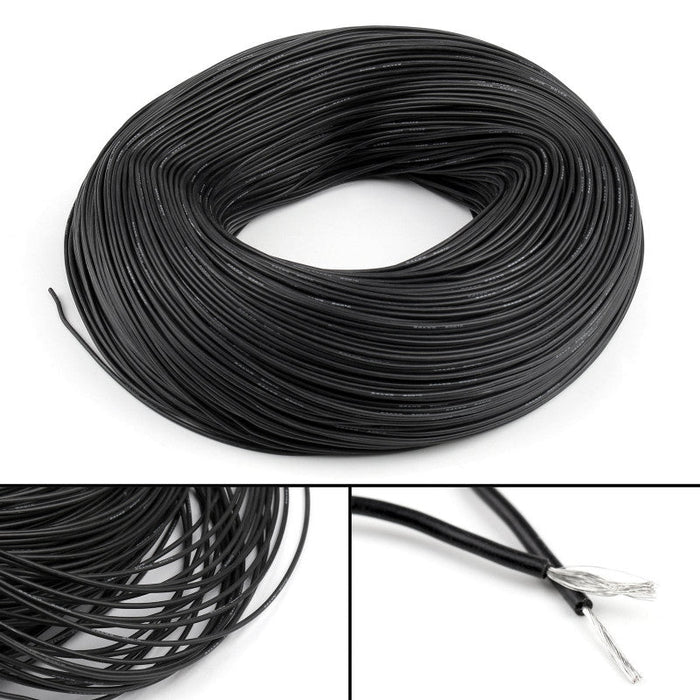 High Quality Ultra Flexible 24AWG Silicon Wire 1m (Black)