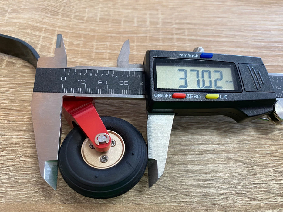 V2 Cnc Alloy & Cf Tail Wheel Assembly 20-40Cc (Kuzkagc107)