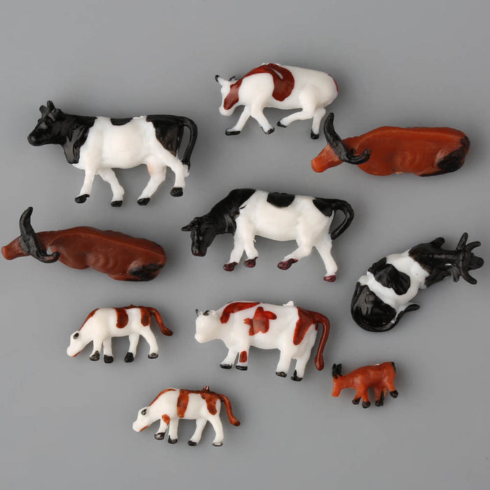 HO SCALE ANIMAL FIGURE PACK OF 8PCS